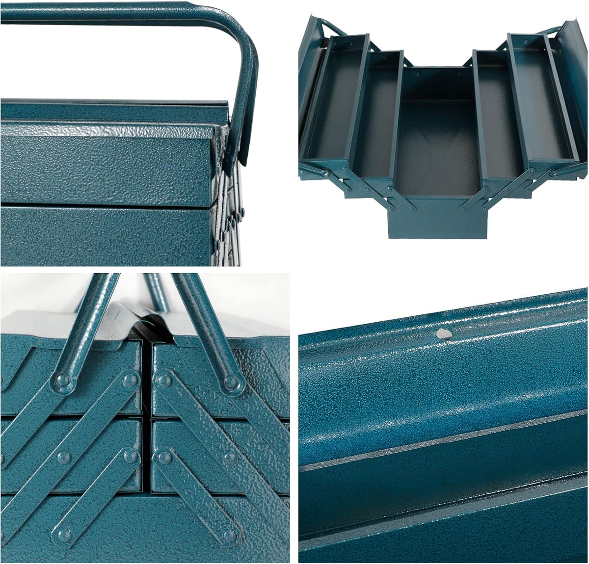 20 Inch Metal Cantilever Tool Box with 3 Level Organizer O3369