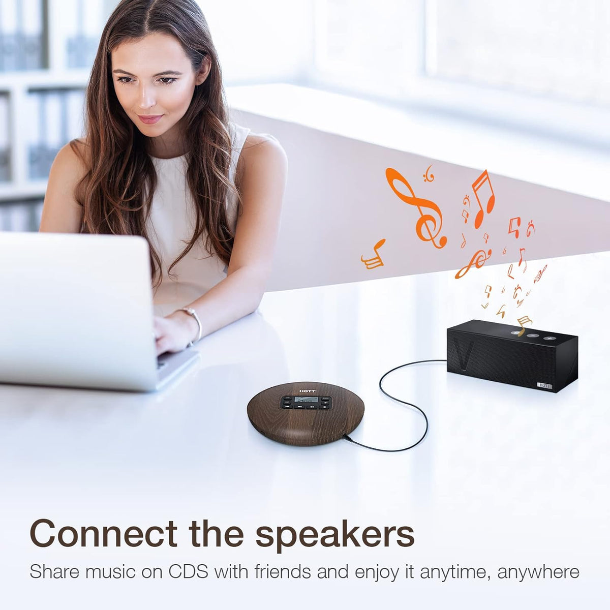 Portable CD Player with Stereo Headphones X483580