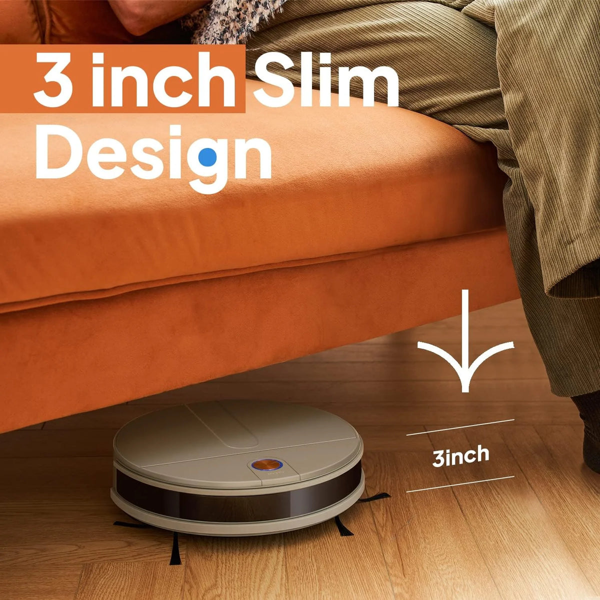 Self Emptying Ultra-Thin Robot Vacuum Cleaner A7160