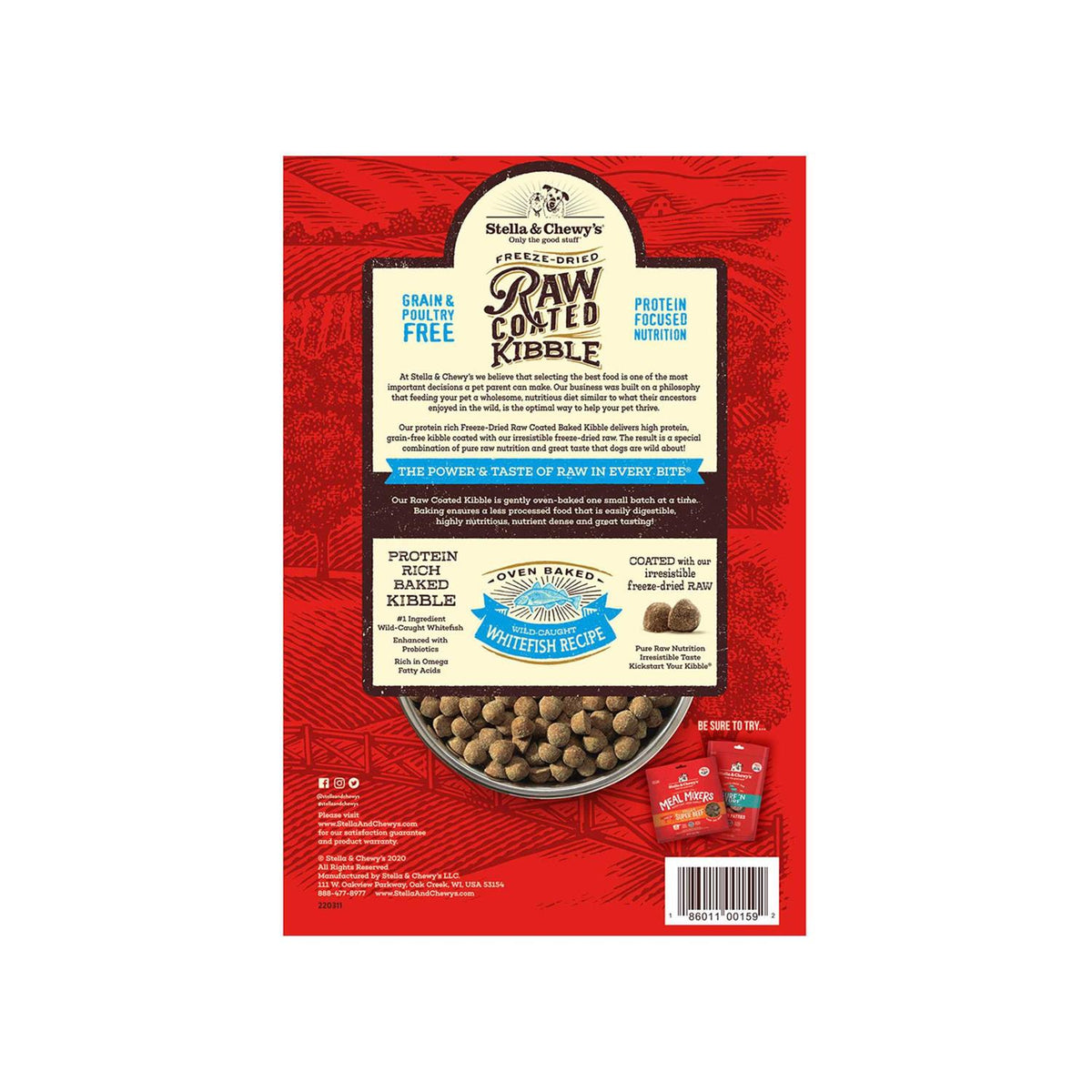 Raw Coated Whitefish Dog Kibble J697846