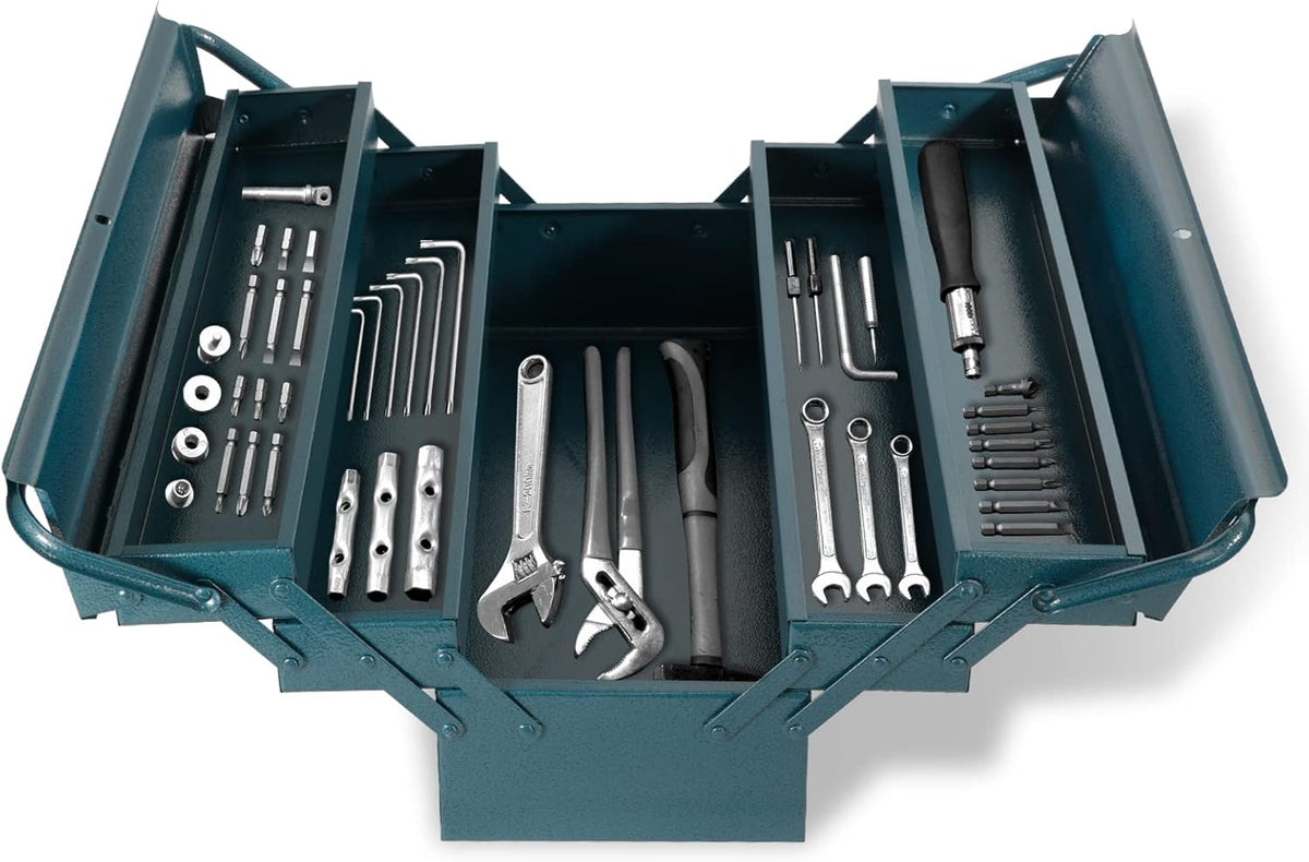 20 Inch Metal Cantilever Tool Box with 3 Level Organizer O3369