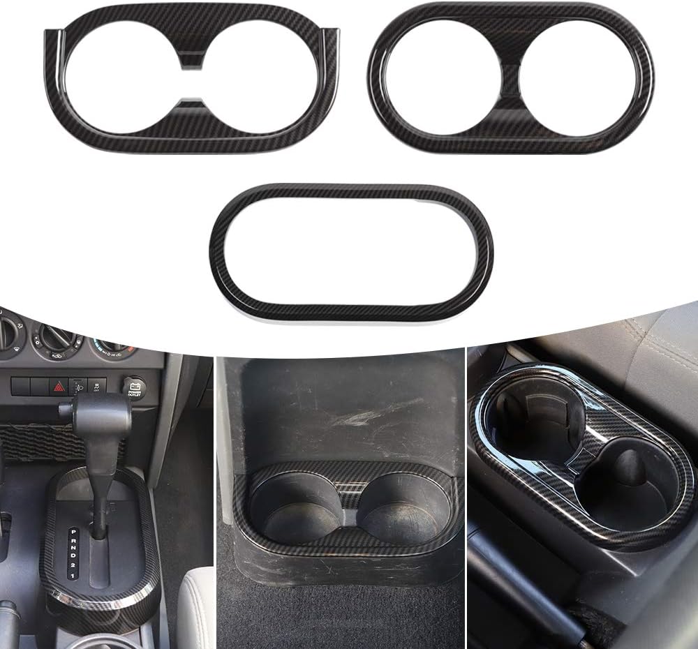 Gear Shift Panel Trim Cover ABS Carbon Fiber B8005