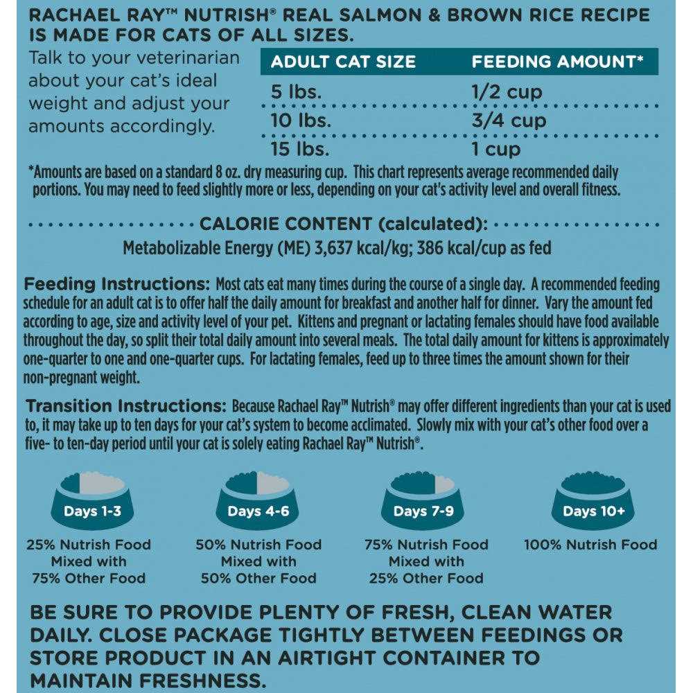 Salmon Brown Rice Recipe Dry Cat Food H63872