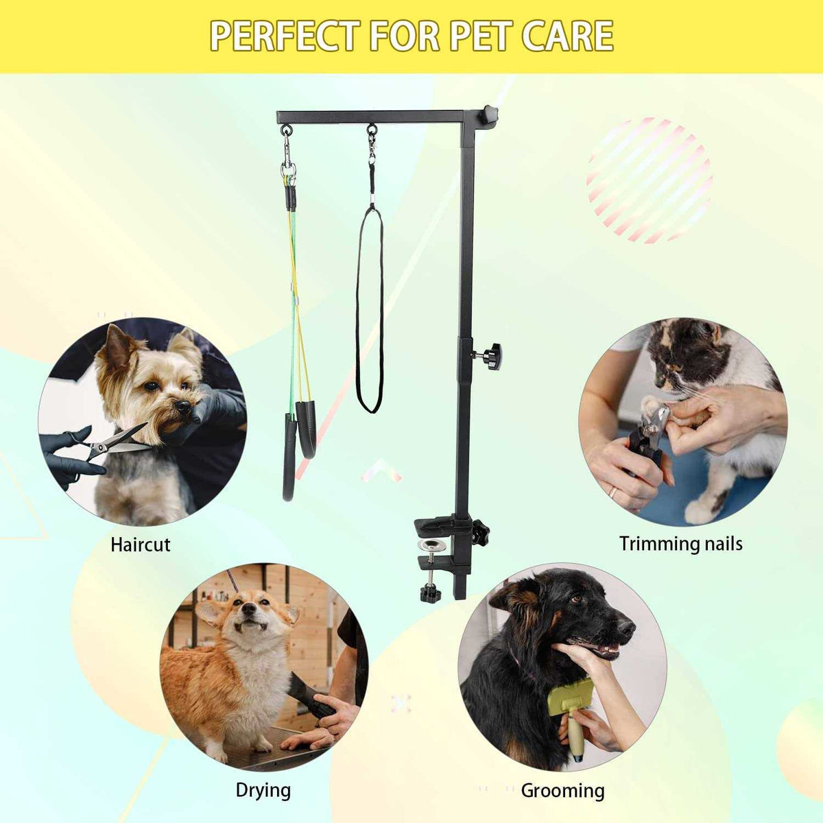 Adjustable Pet Grooming Table Arm with Clamp P5413