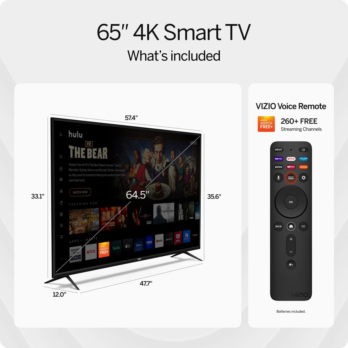 65 Class 4K UHD LED Smart TV S393