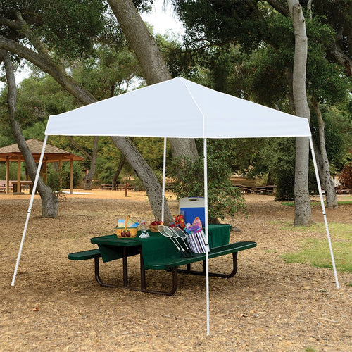 10 x 10 Angled Leg Instant Canopy Tent Shelter, White J9492