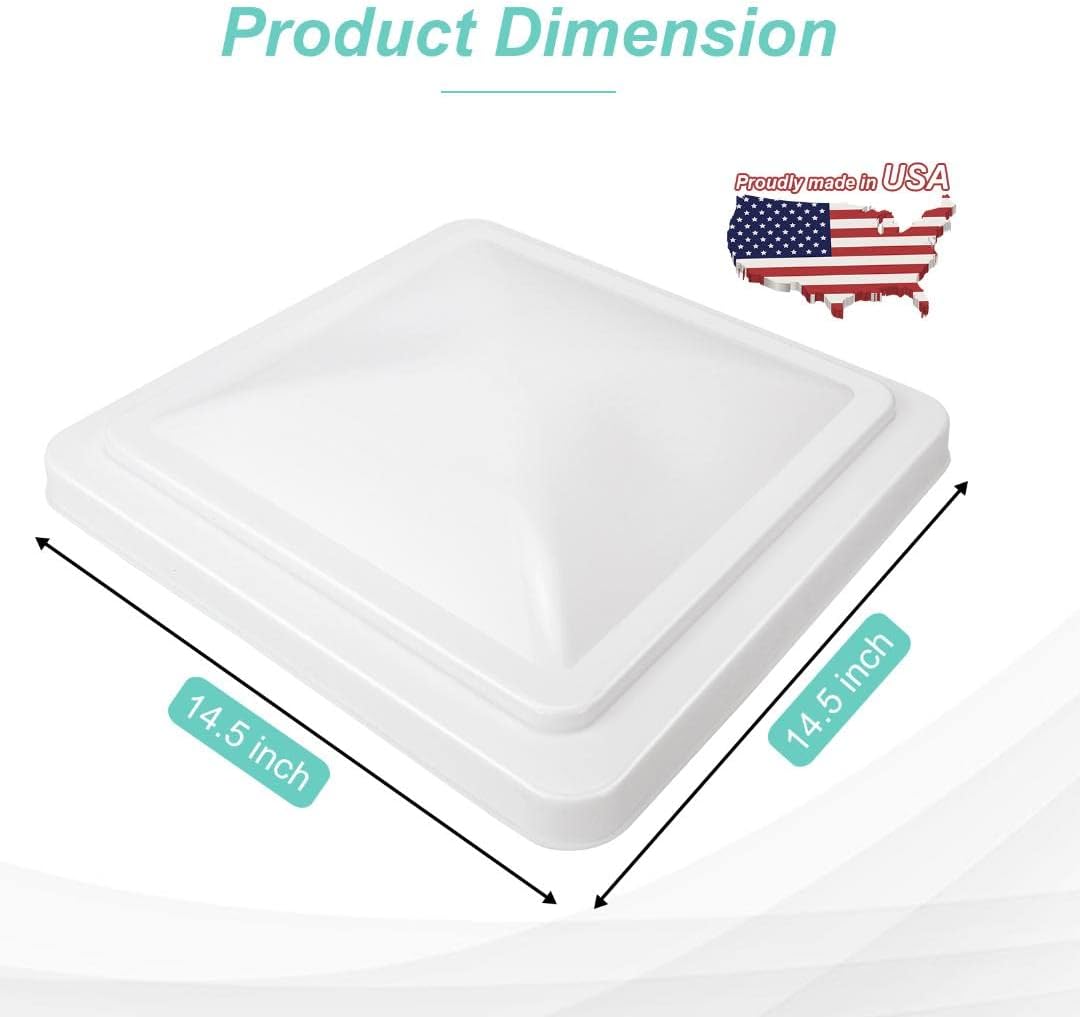 White 2 Pack Roof Vent Cover P24864