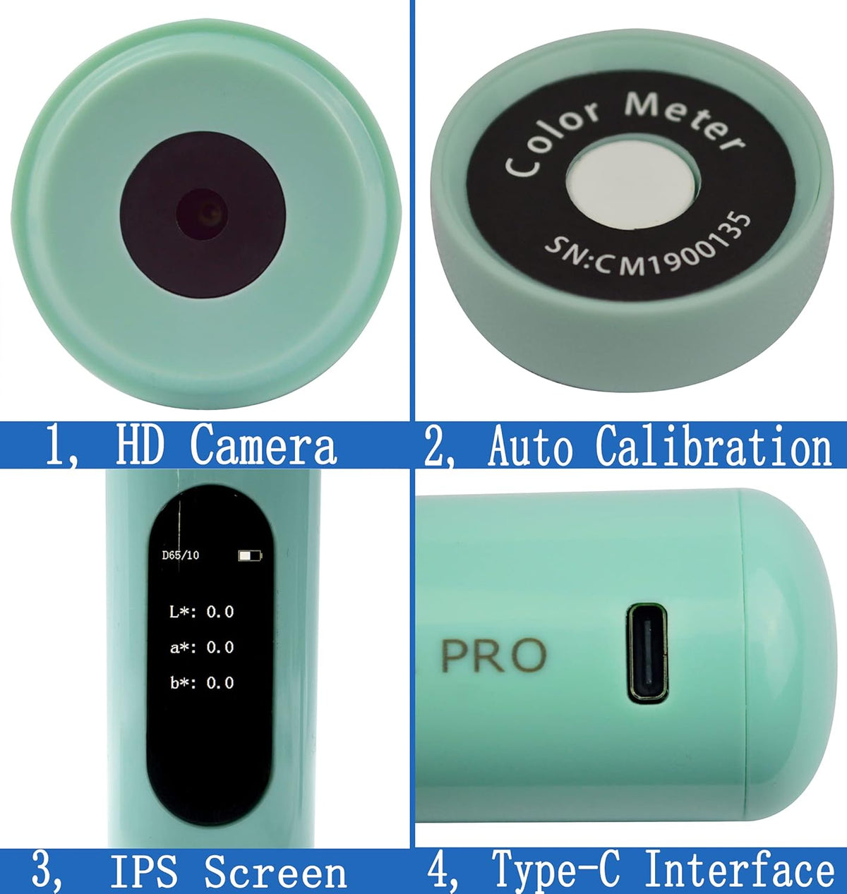 Portable Bluetooth Color Sensor Colorimeter D5064