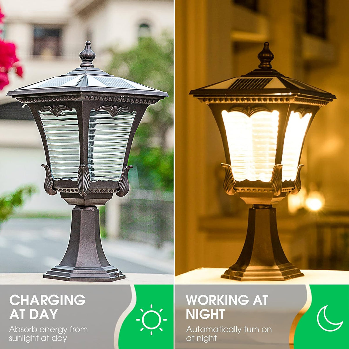 Solar Post Lights Outdoor 2 Pack T332456