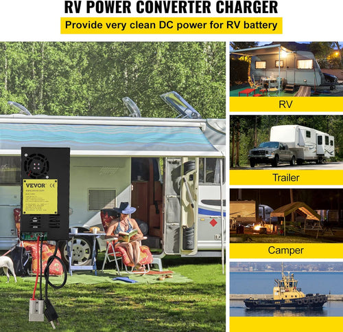 110 Volt AC to 12 Volt DC 600W Power Converter Charger I548497