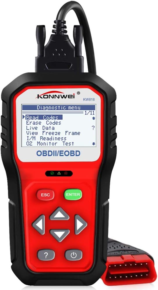 OBD2 Scanner Code Reader Car Diagnostic Scan Tool with Battery Test W891