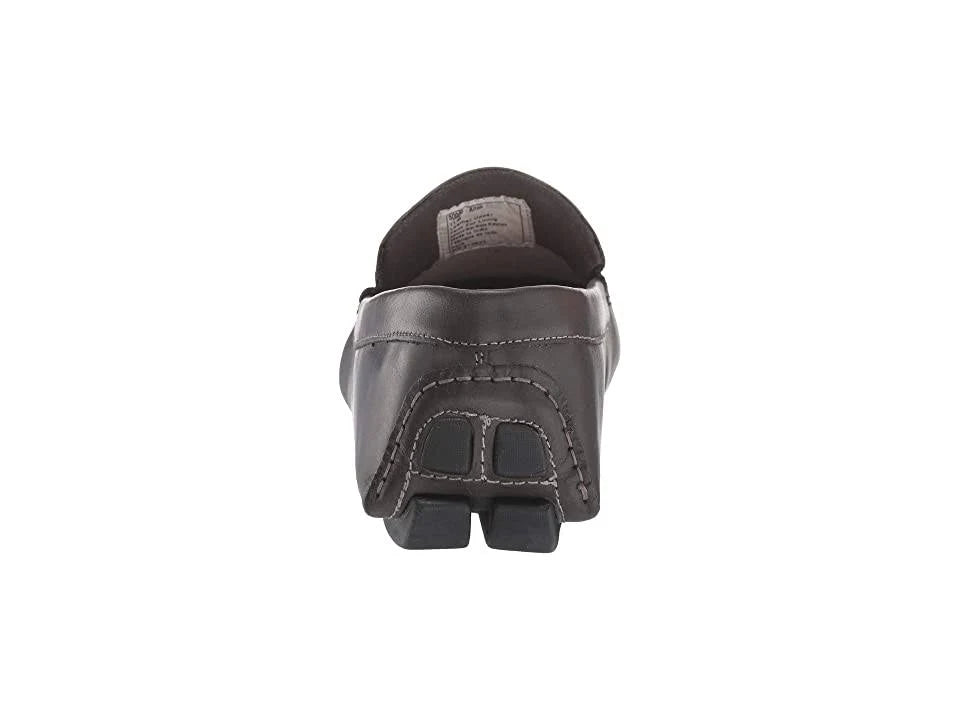 Charcoal Leather Driving Moccasins N22260