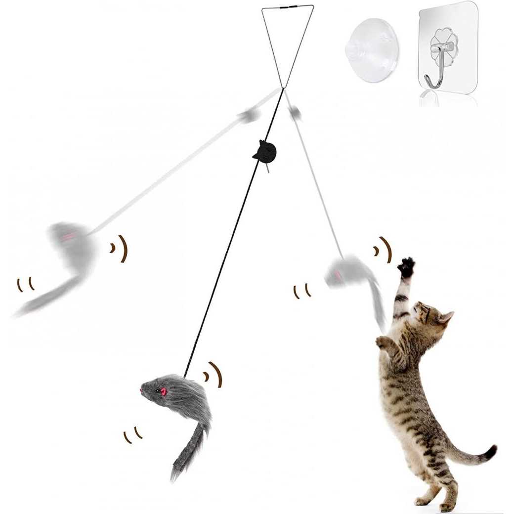 Hanging Door Cat Mouse Toys D711780