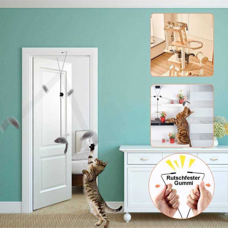 Hanging Door Cat Mouse Toys D711780