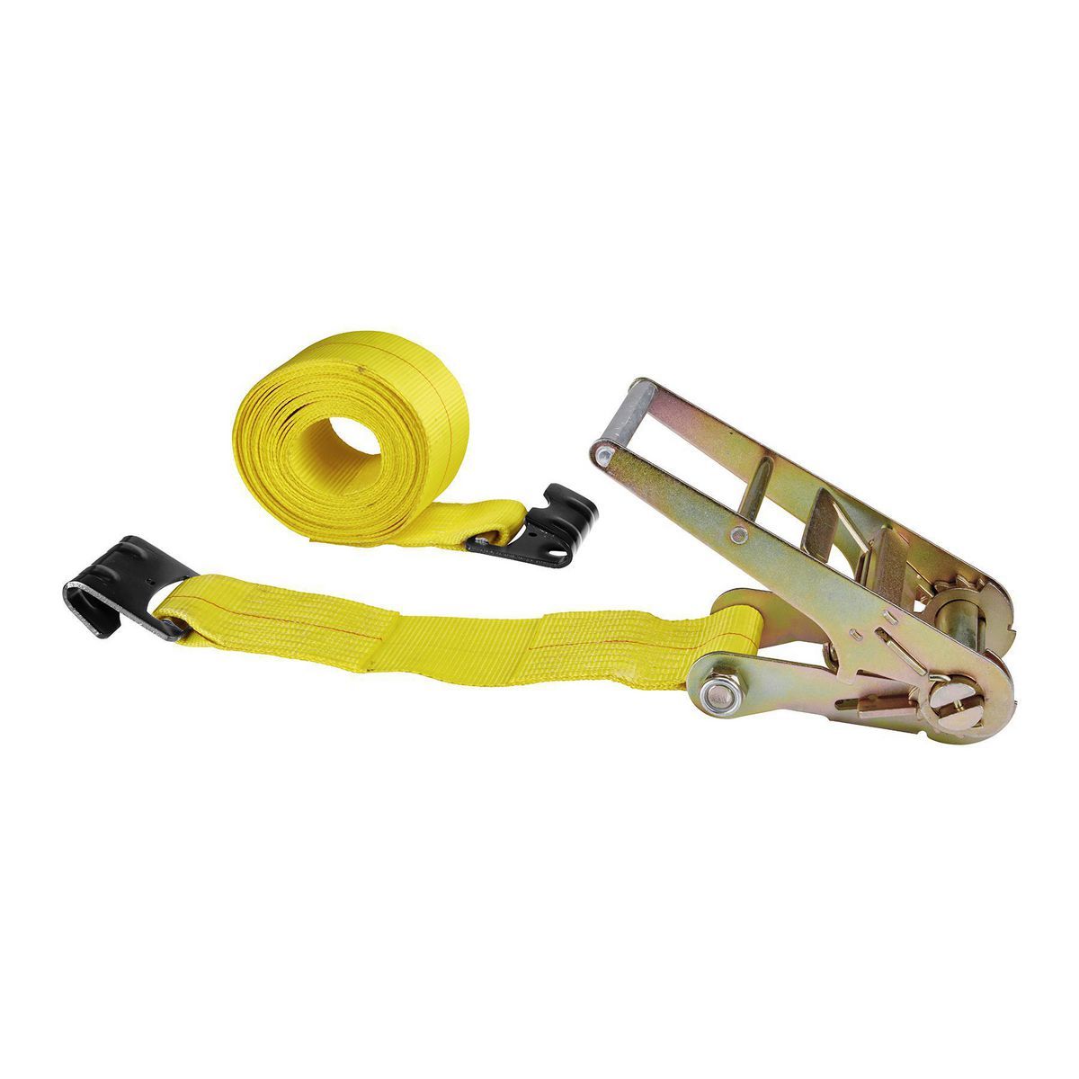 4 in. x 27 ft. Ratcheting Cargo Strap with Flat Hook V158