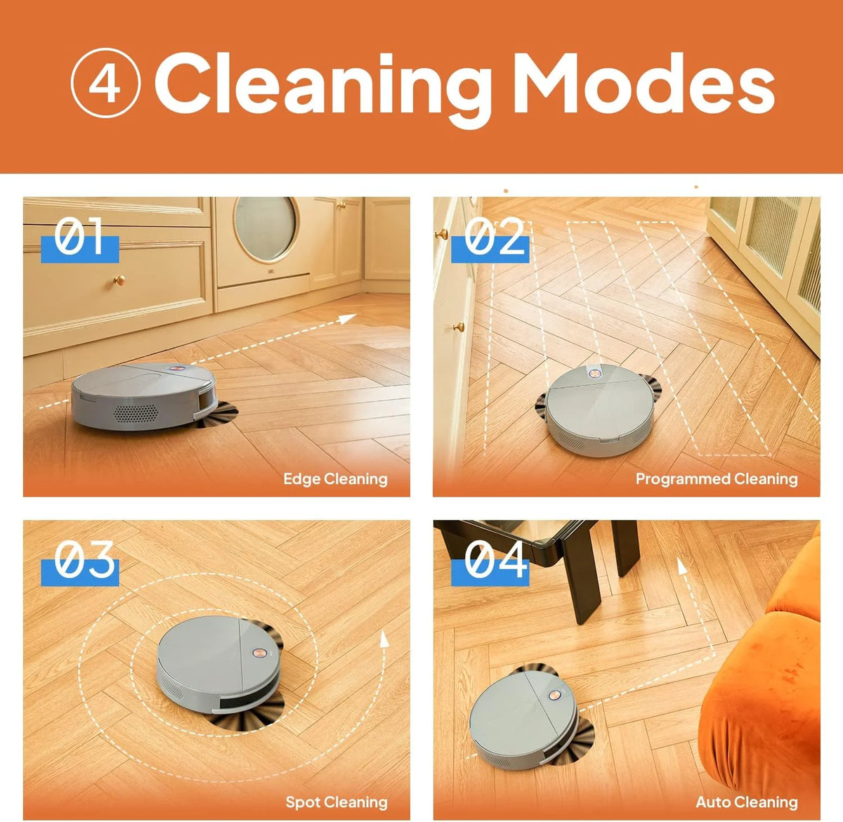 Self Emptying Ultra-Thin Robot Vacuum Cleaner A7160