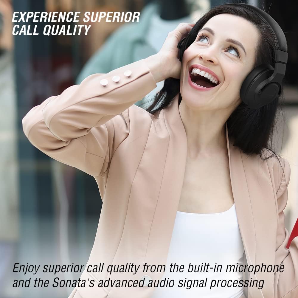 Black Wireless Over Ear Noise Cancelling Headphones R6554