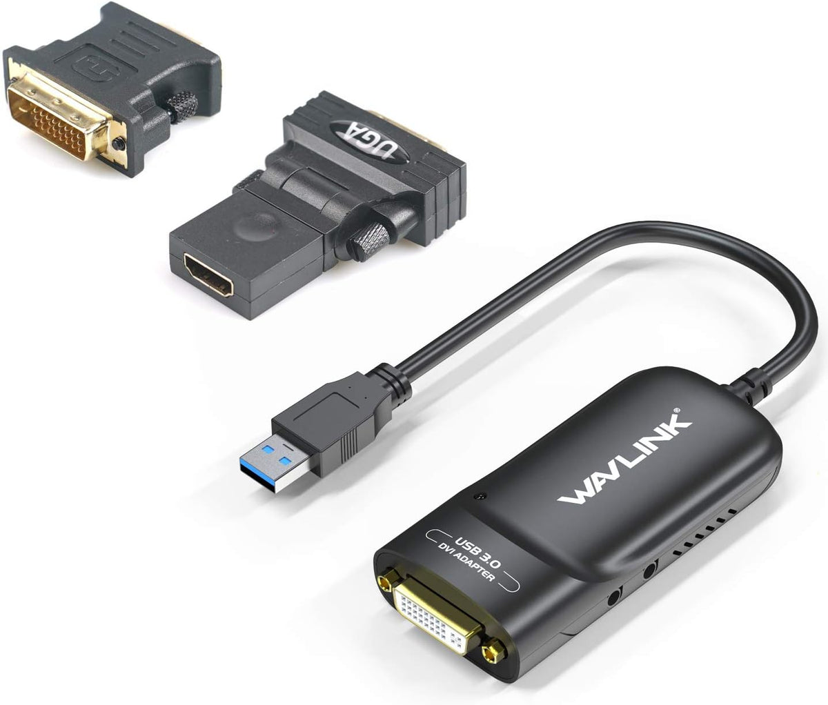 USB 3.0 to DVI/HDMI/VGA Universal Video Graphics Adapter with Audio Port S909