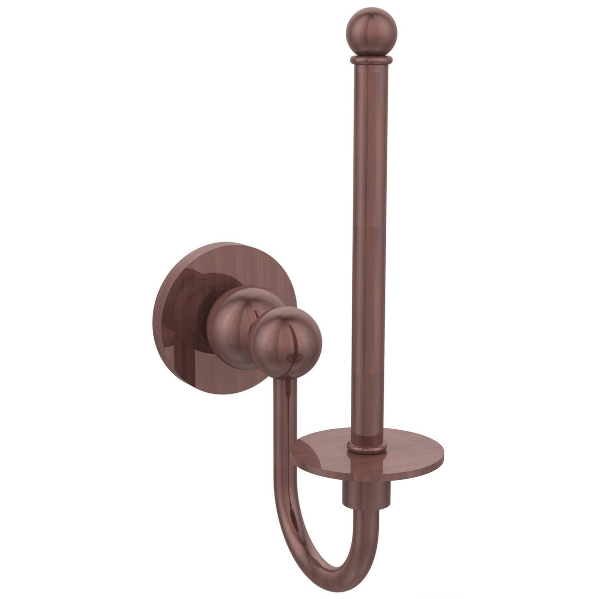Satin Nickel Upright Toilet Tissue Holder Y1060