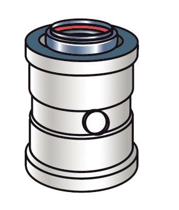 Vertical Discharge Adapter 4in E501