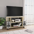 Sonoma Oak Chipboard TV Cabinet with Castors E284429
