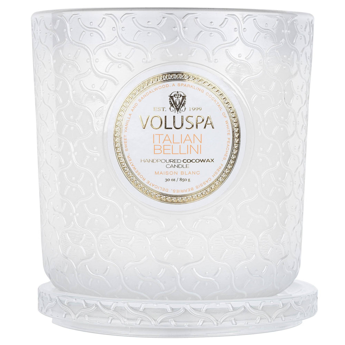 Triple Wick White Candle F7937