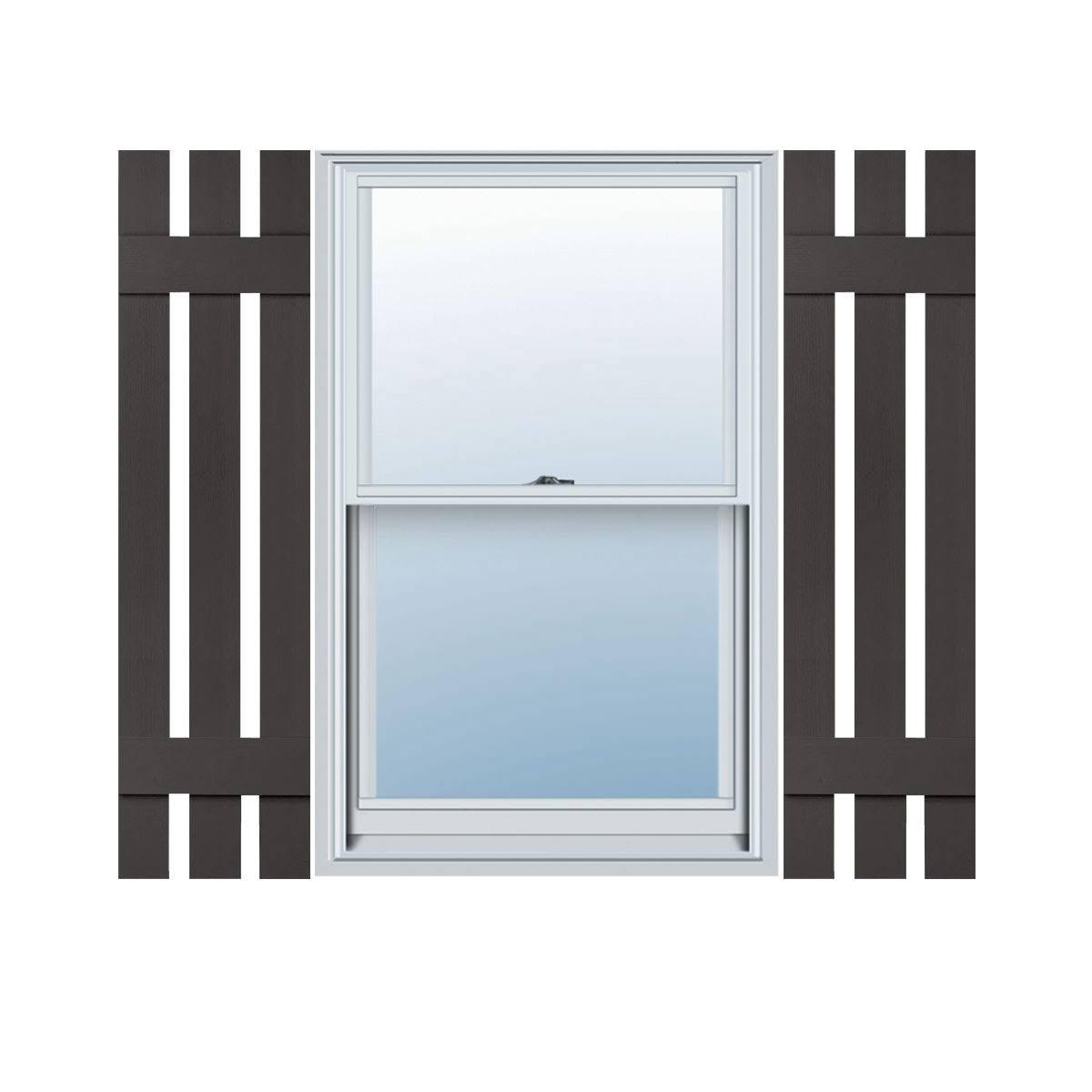 Vinyl Three Board Spaced Shutters V690319