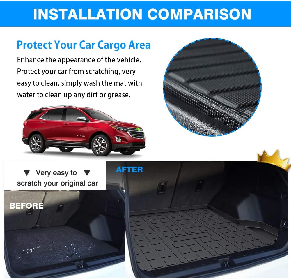 Cargo Liner Trunk Mat All Weather Anti-Slip H789
