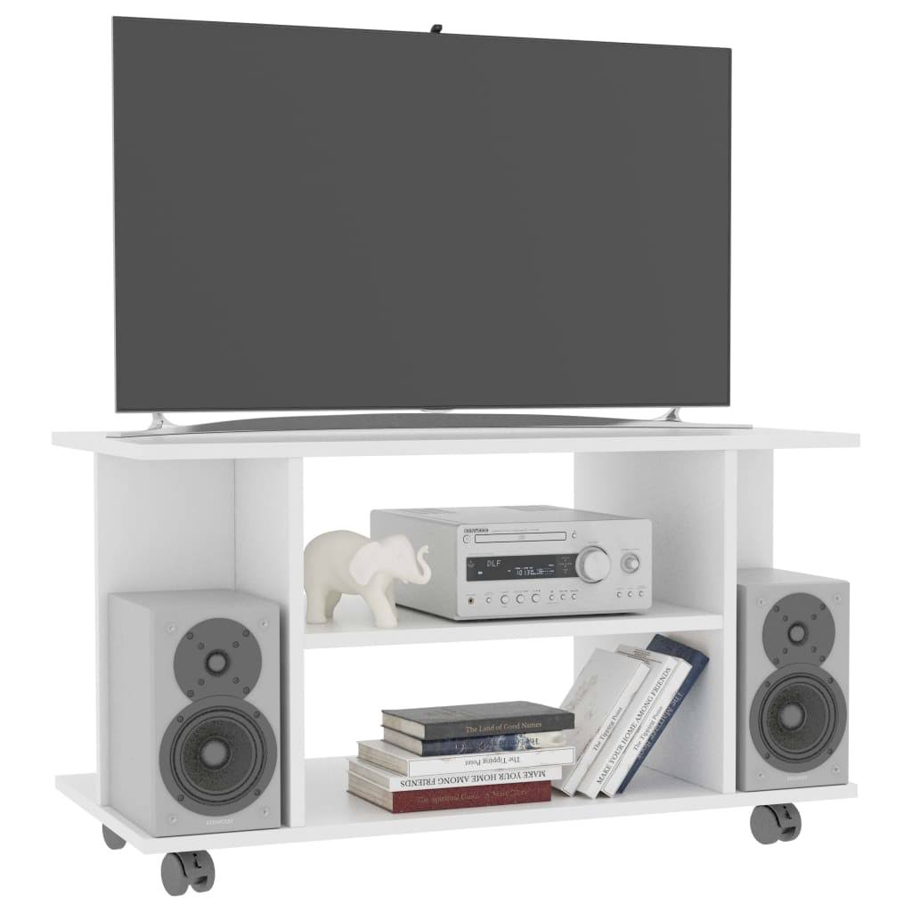 Sonoma Oak Chipboard TV Cabinet with Castors E284429