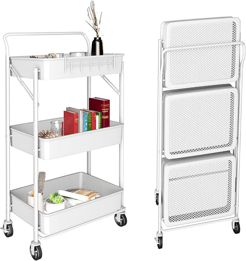 3 Tier Rolling Cart with Wheels U996