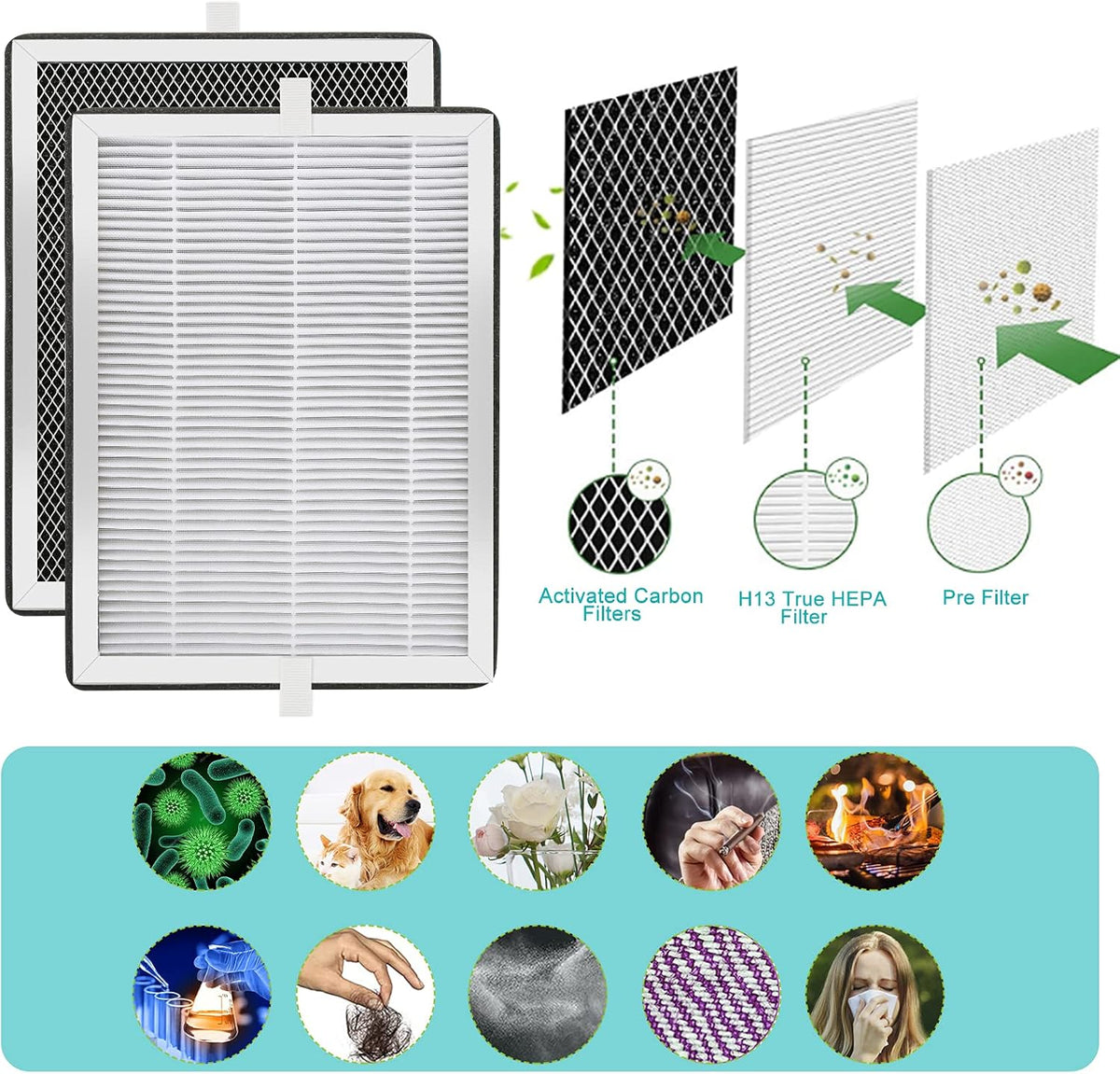 H13 True HEPA Replacement Filter 4 Pack P297666