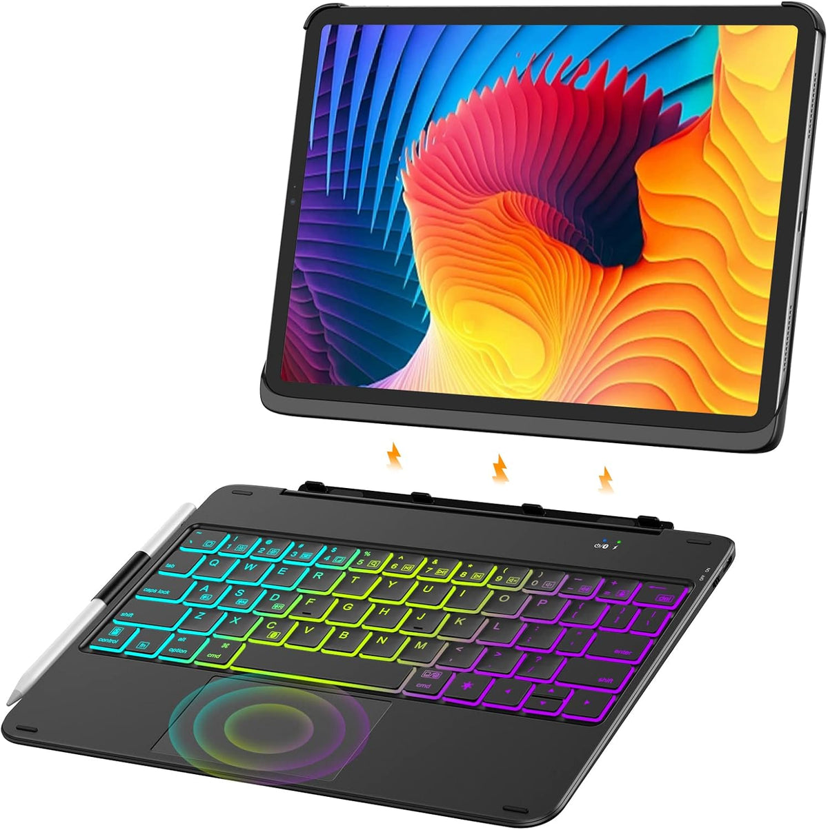 Touchpad Keyboard Case for iPad Pro 11 inch, Black S664