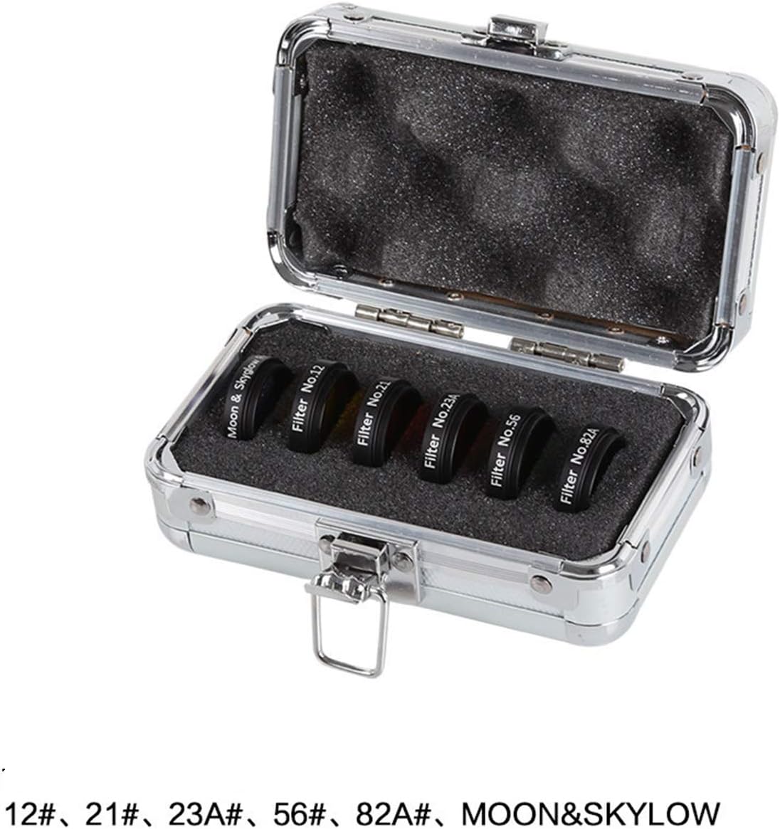 1.25 Inches 6 Color Telescope Moon Filter Set with Metal Case U111131
