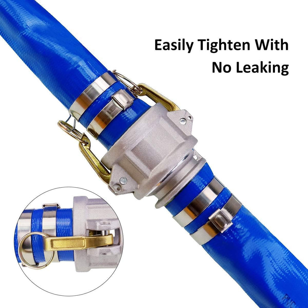 Blue PVC Backwash Hose with Camlock Fittings W339156