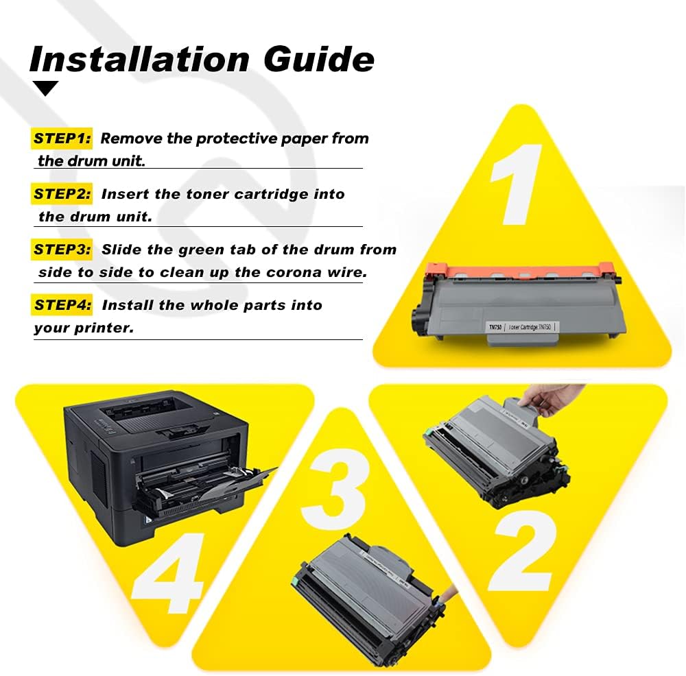 4-Pack Compatible High Yield Toner Cartridge Set W51450