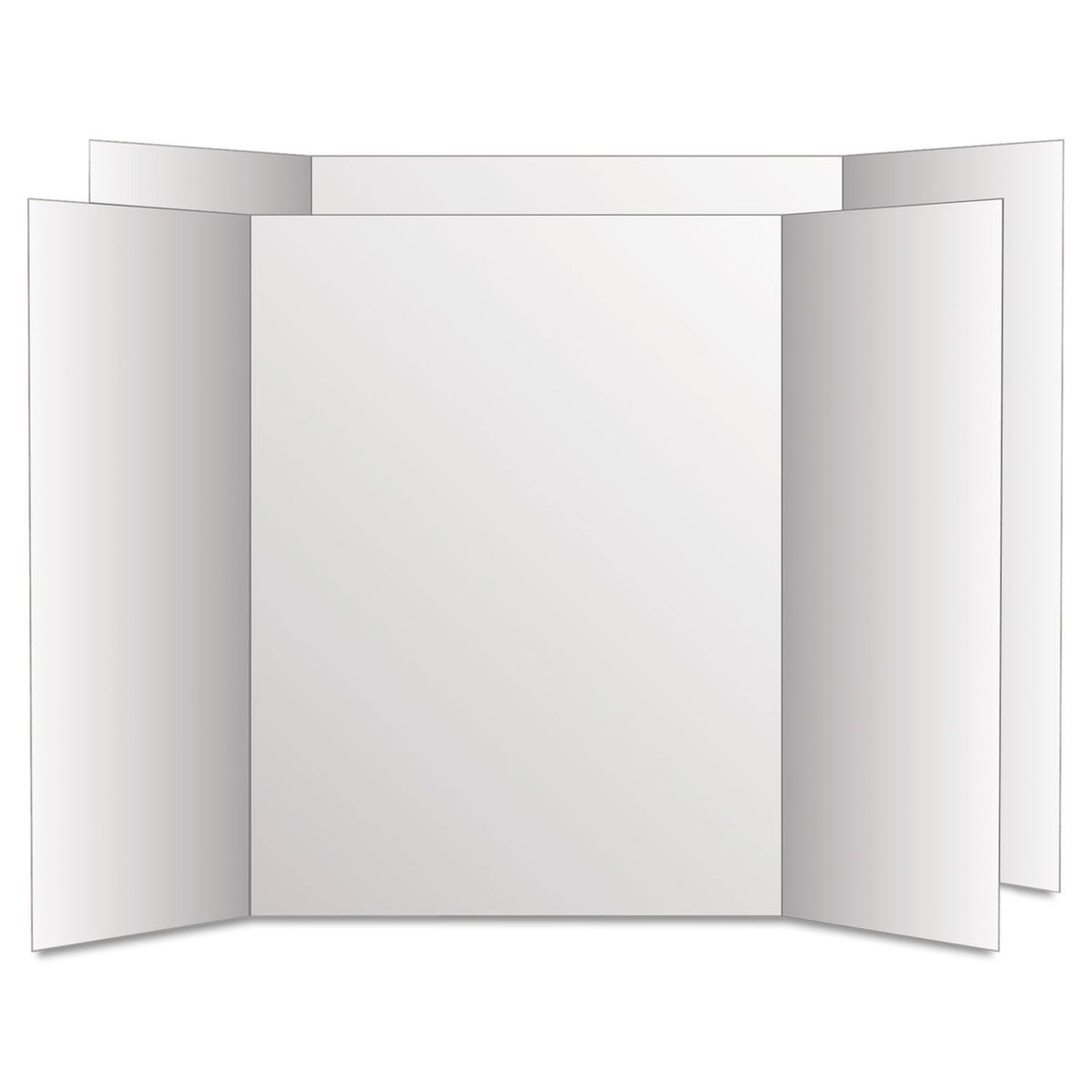 Tri-Fold Poster Board, 28 X 40, White, 12/Carton N379