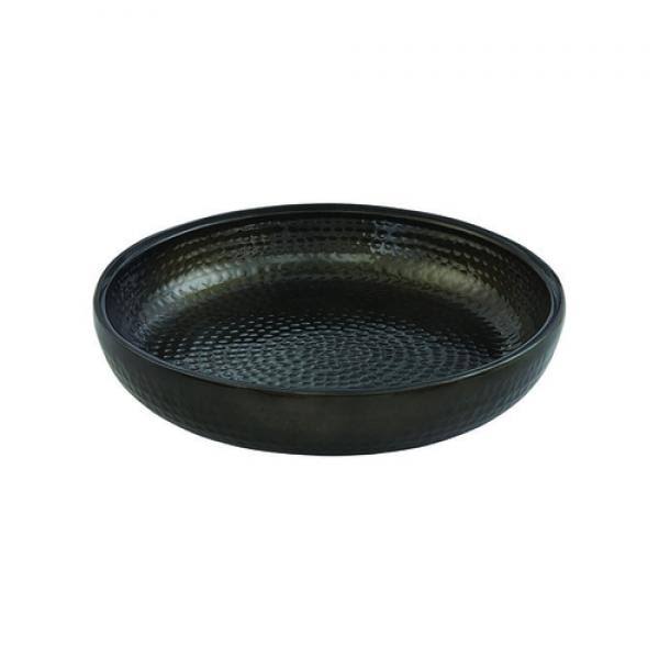Black Hammered Seafood Tray X86813