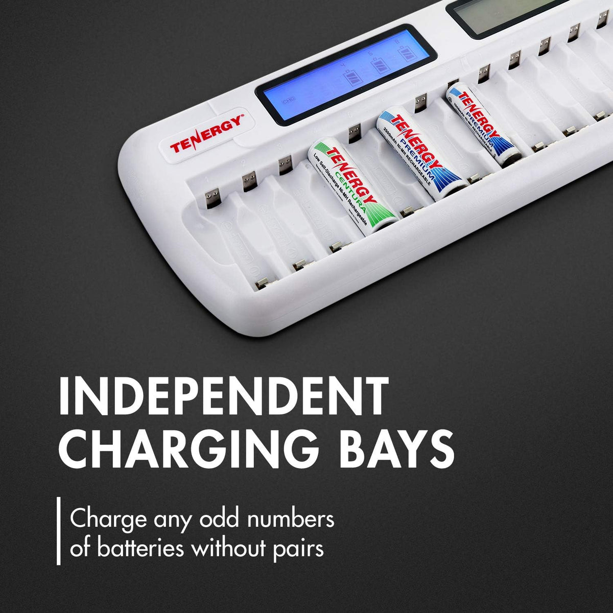 16 Bay AA AAA NiMH NiCd Battery Charger with AC and Car Adapter Z503