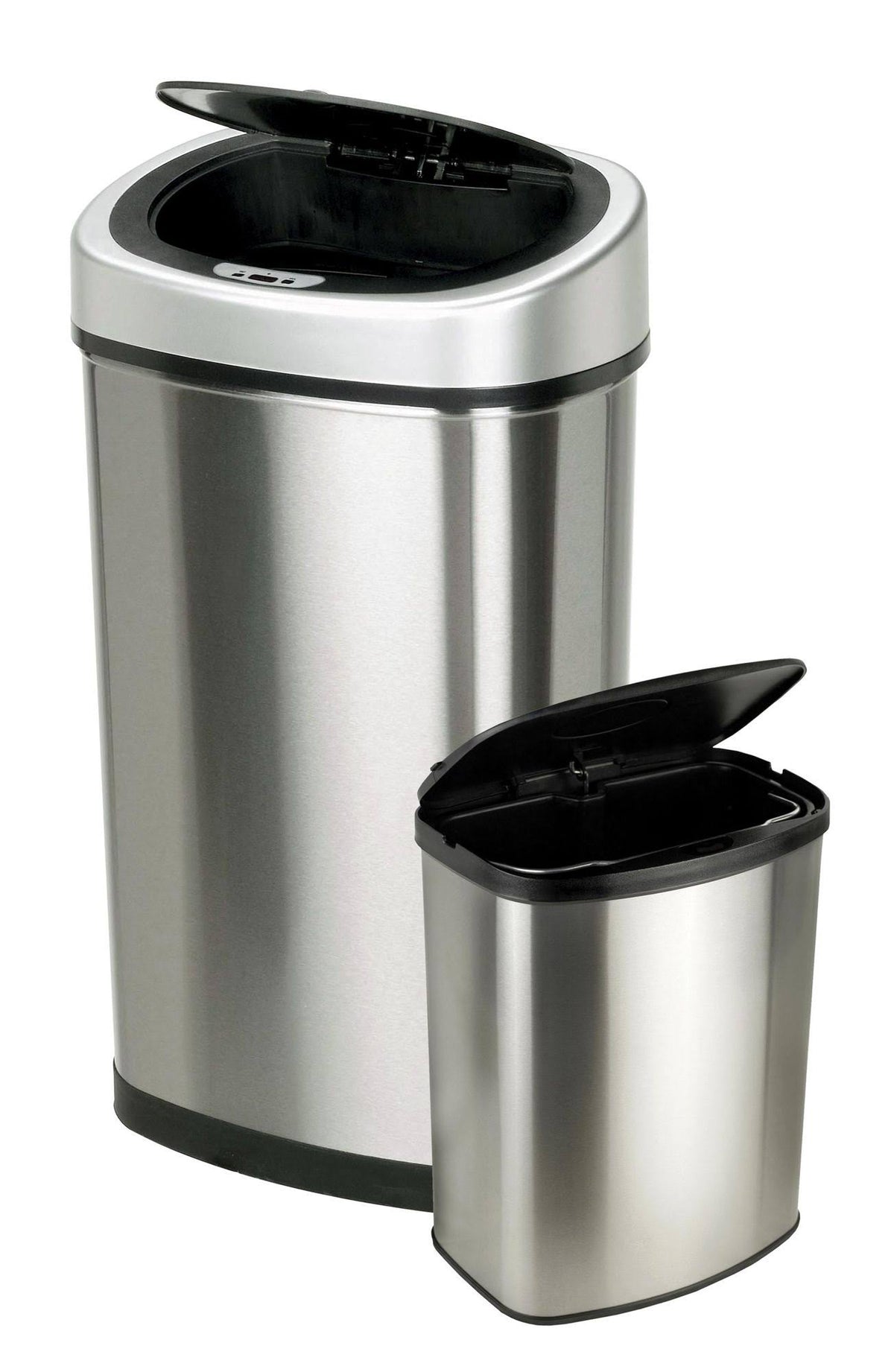 Motion Sensor Touchless 13.2 Gal / 2.1 Gal Stainless Steel Trash Can N948