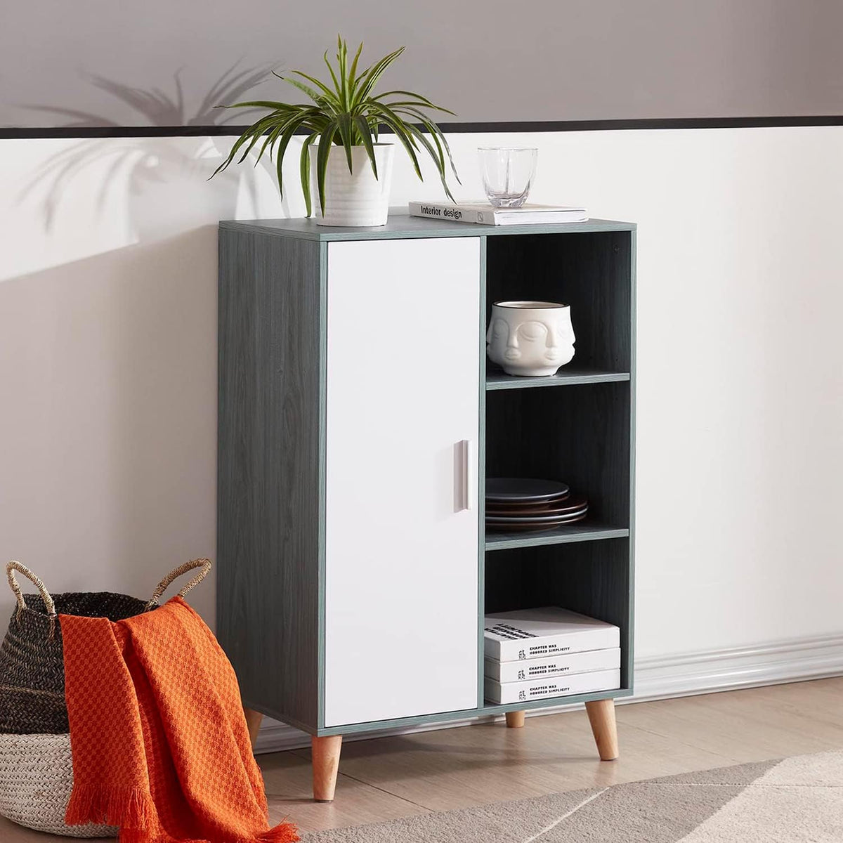 Brown Accent Storage Cabinet J754