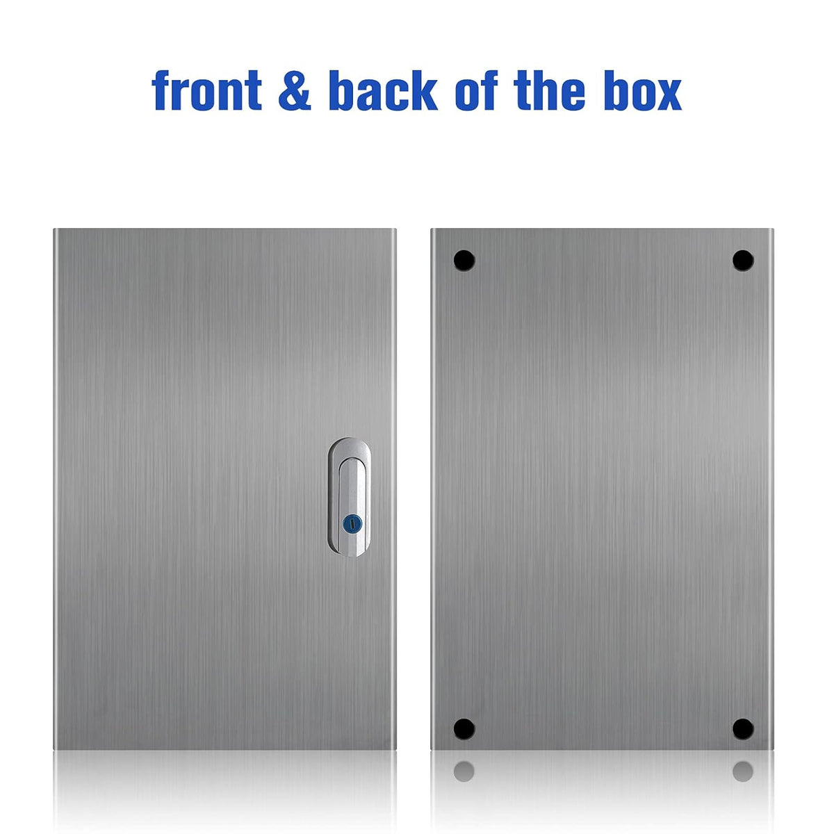 304 Stainless Steel IP65 Waterproof Junction Box with Lock I8014