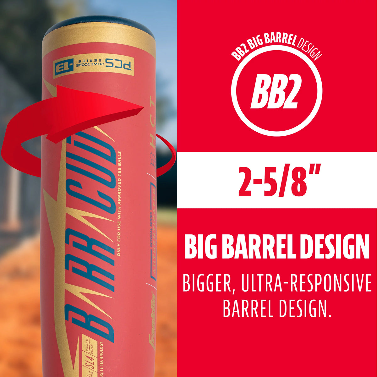 Kids Baseball Teeball Bat 25 Inches 12oz Red B8276