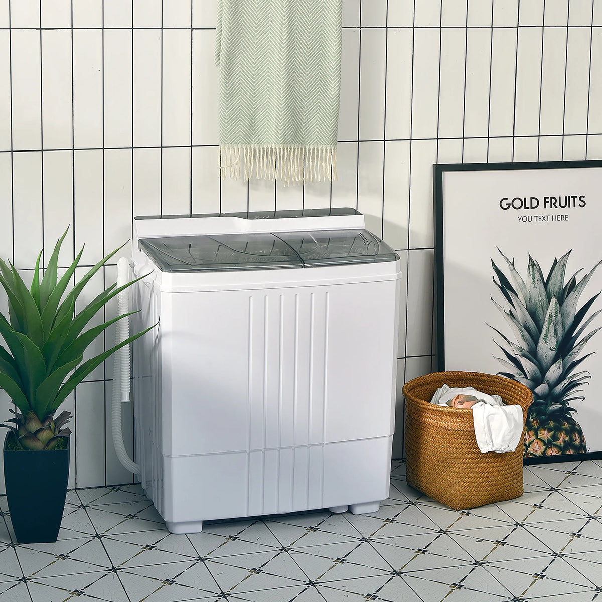 Portable Compact Mini Twin Tub Washing Machine S870