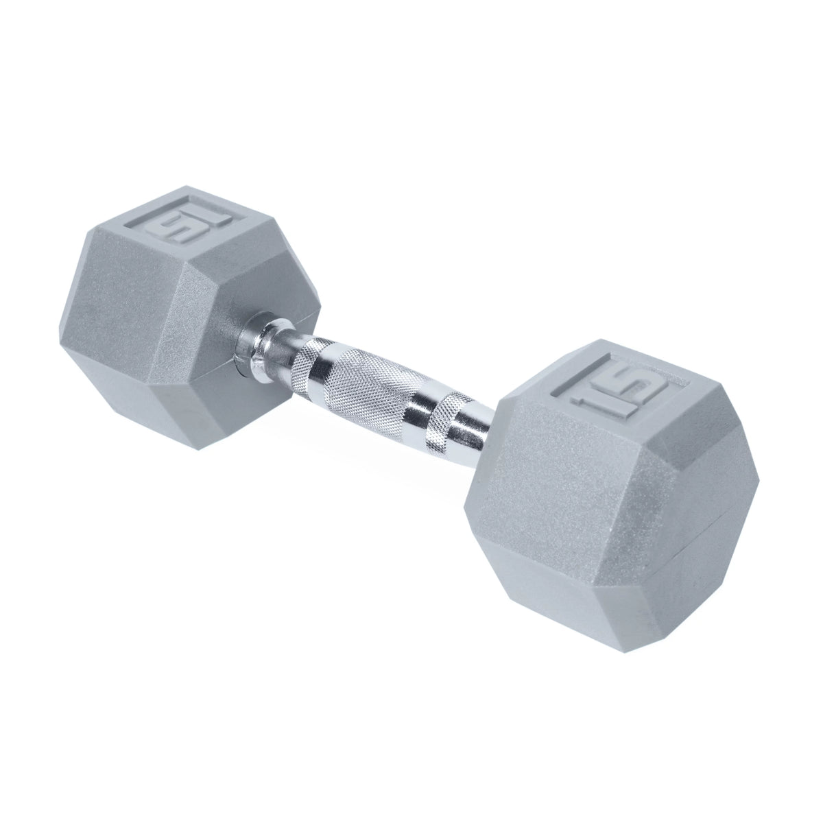 15 lb Gray Hex Dumbbell U3629