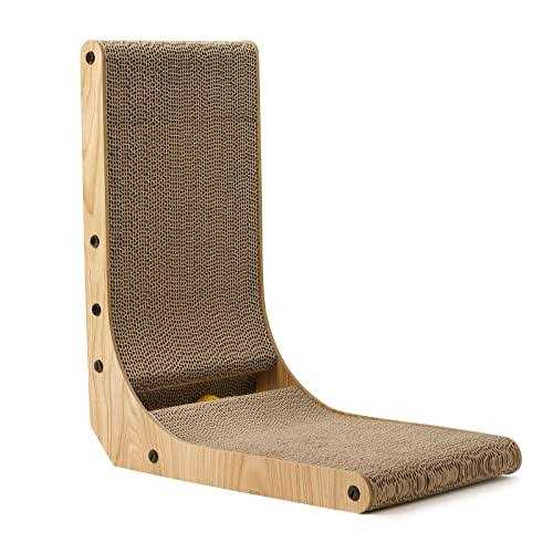 26.8 Inch L Shape Wall Mounted Cat Scratcher S4503