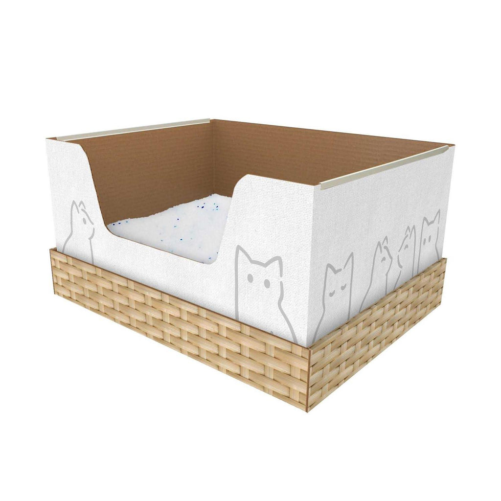 Silica Litter with Disposable Cat Litter Box S54651
