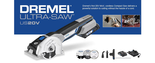 20V Max Cordless Ultra-Saw Tool Kit with Cutting Wheels & Storage Bag I822