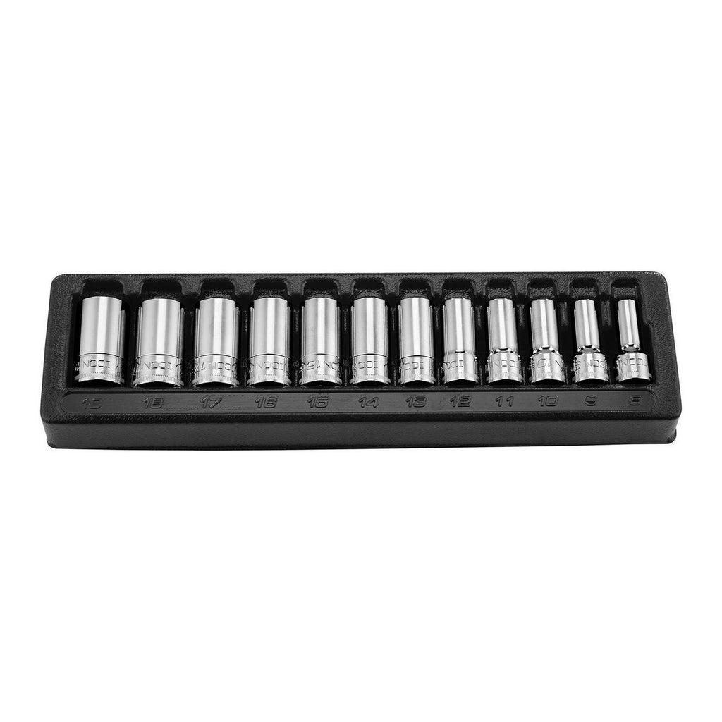 3/8 in. Drive Metric Semi-Deep Socket 12-Piece V10996
