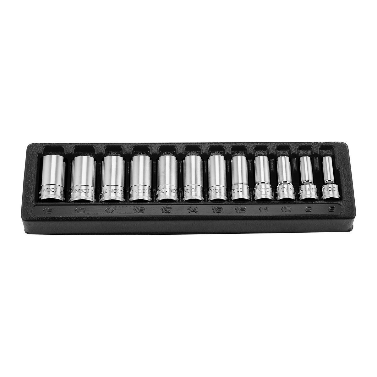 3/8 in. Drive Metric Semi-Deep Socket 12-Piece V10996