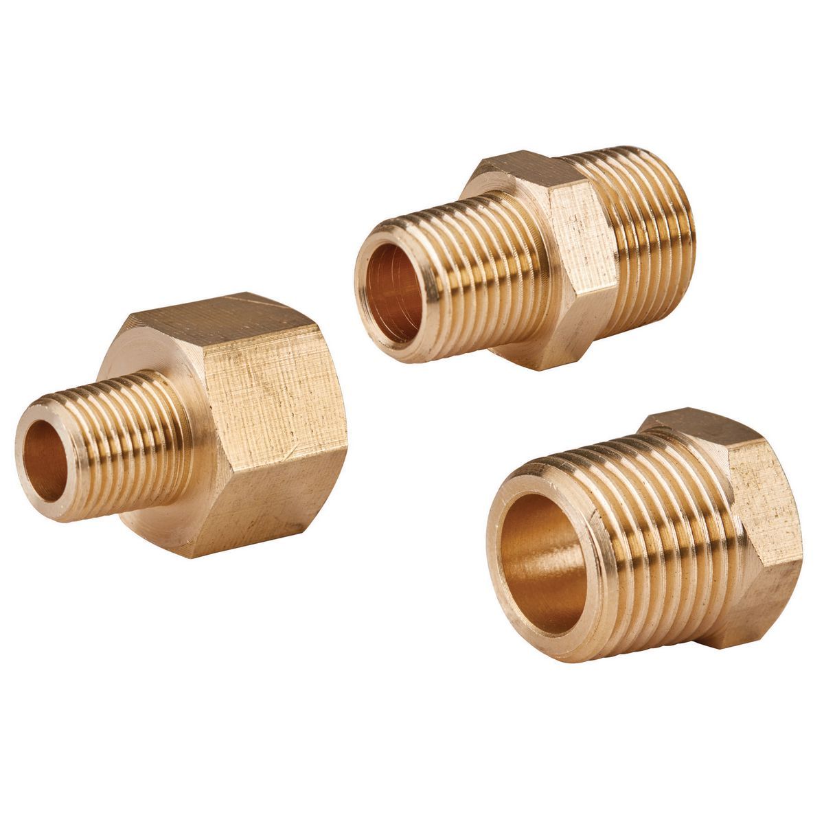 Brass Air Line Reducer Set, 3-Piece F536